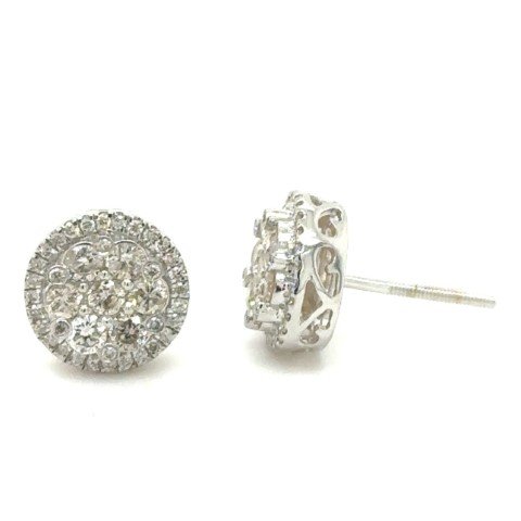 10K 0.98CT D-EARRING LDS RDS