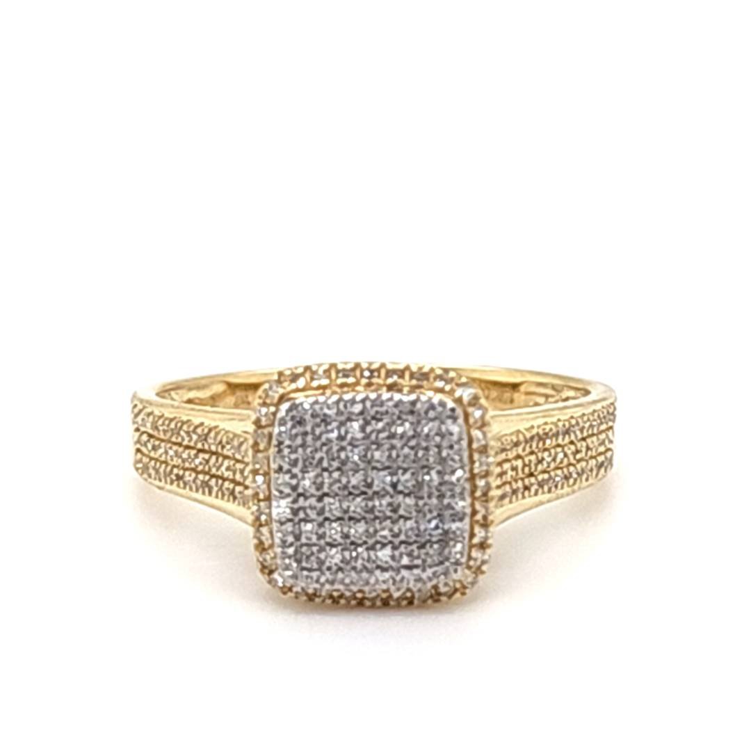 10K 0.19CT D-RING LDS RDS MICRO PRONG
