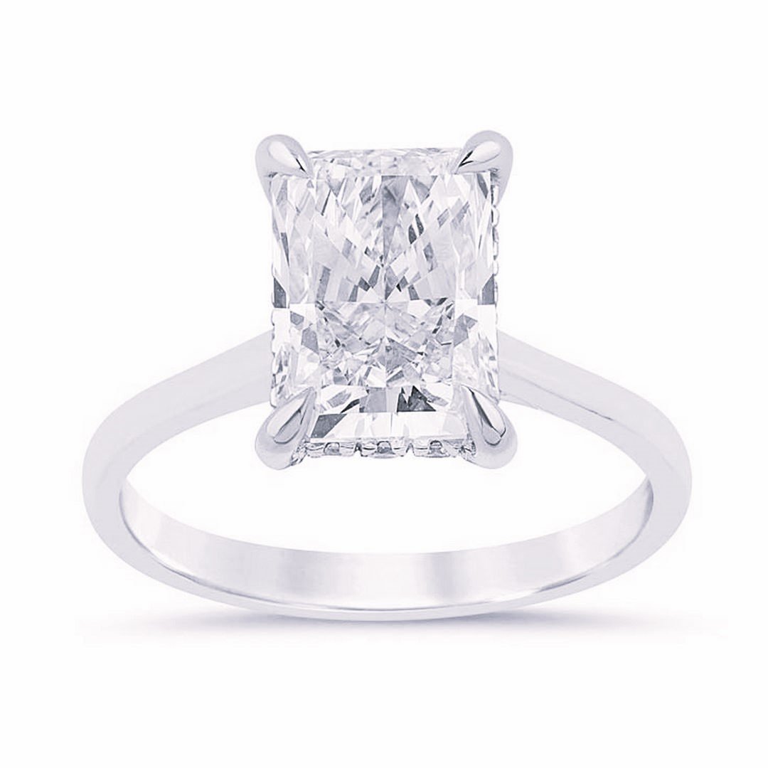 LG - 14K 3.18CT D-RING LDS RADCT/RDS CERTIFIED RDC CNTR 3.00CT