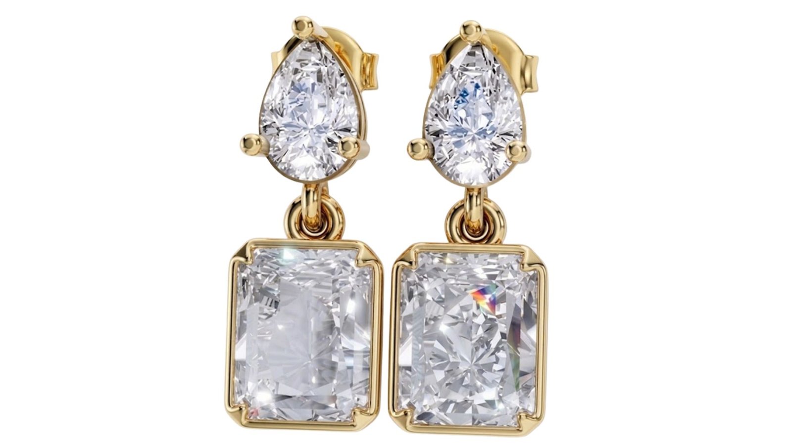 LG - 14K 2.00CT D-EARRING LDS RADCT/PER P:0.40,RAD:1.60 CERTIFIED