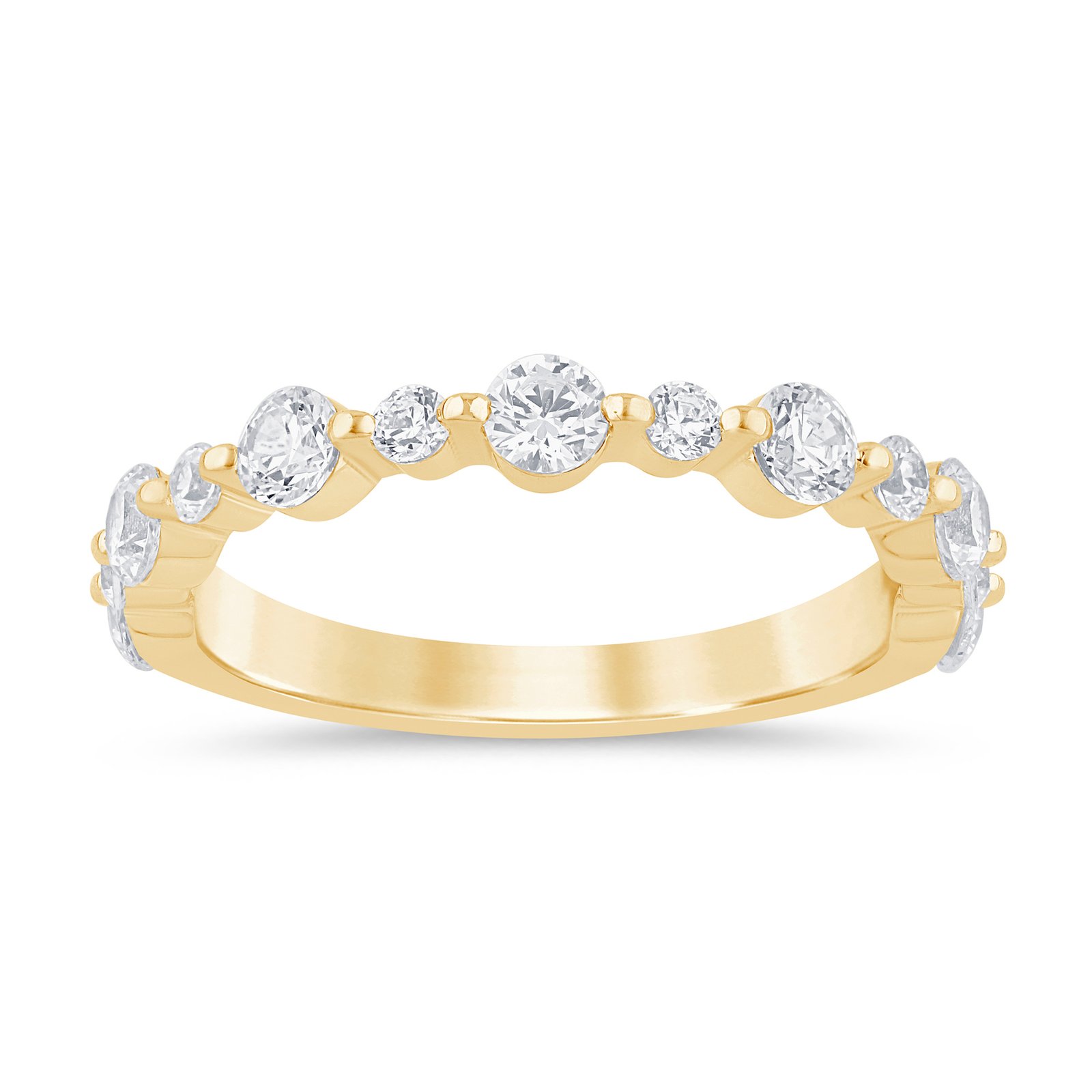 LG - 14K 0.99CT D-BAND LDS RDS PRONG SETTING CERTIFIED