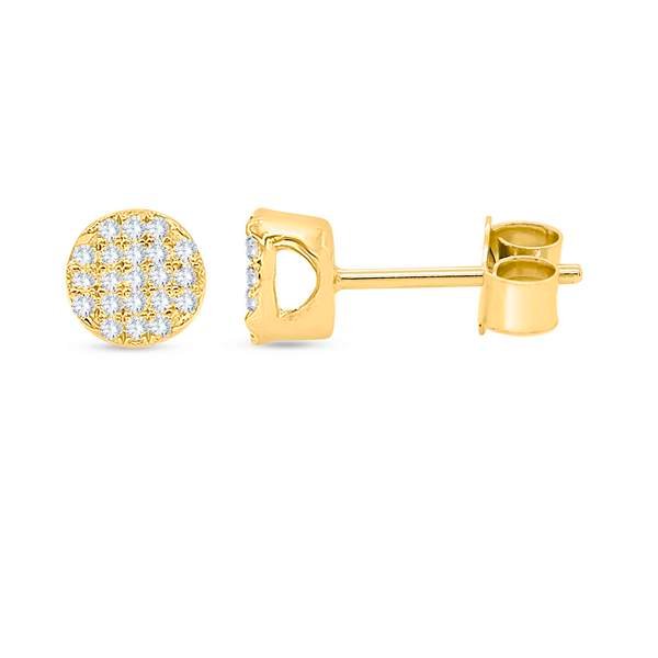10K 0.10-0.14CT D-EARRING RDS LDS MICRO PRONG