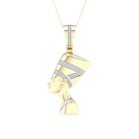 10K 0.25CT D-PENDANT RDS "NEFERTITI"