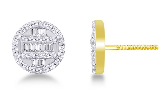 10K 0.28-0.36CT D-EARRING RDS