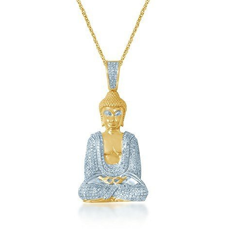 10K 1.87-1.97CT D-PENDANT MEN RDS MP "BUDDHA" (BEST DEAL BEST VALUE)