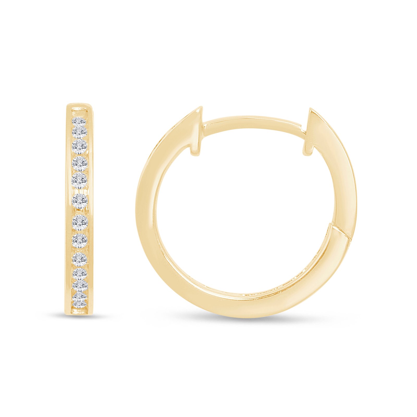 10K 0.10-0.12CT D-HOOPS LDS RDS PRONG