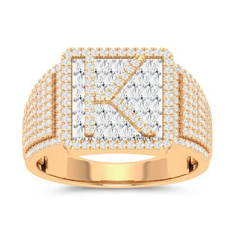 10K 0.87-0.91CT D-RING MEN TPR/RDS "INITIAL K"