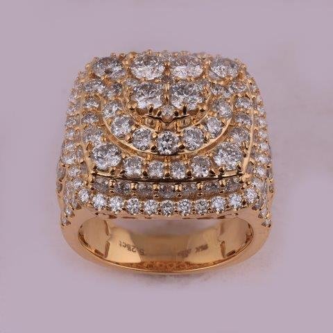 14K 5.25CT D-RING LDS RDS DARK "BEST DEAL BEST VALUE"