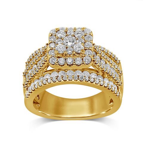 14K 2.00CT D-RING LDS RDS MP DARK