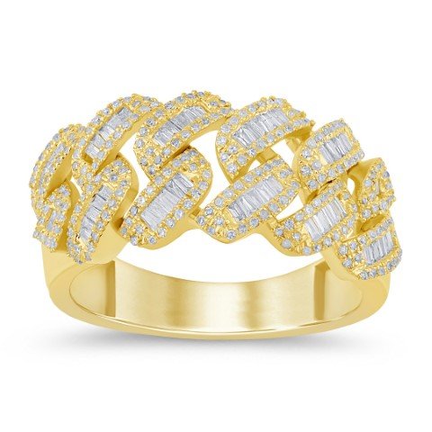 10K 0.75CT D-RING MEN TPR/RDS DARK MICRO PRONG