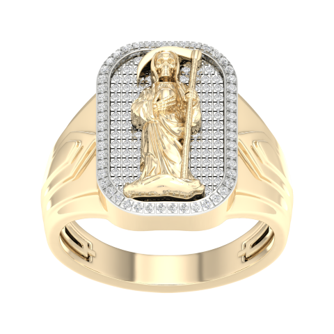 14K 0.37CT D-RING RDS "SAINT JUDE"