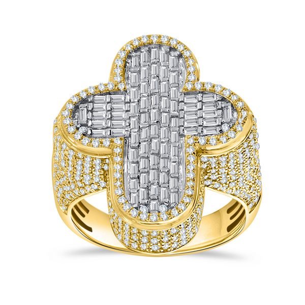 10K 1.90-2.02CT D-RING MEN SBAG/RDS "CROSS" (BEST DEAL BEST VALUE)