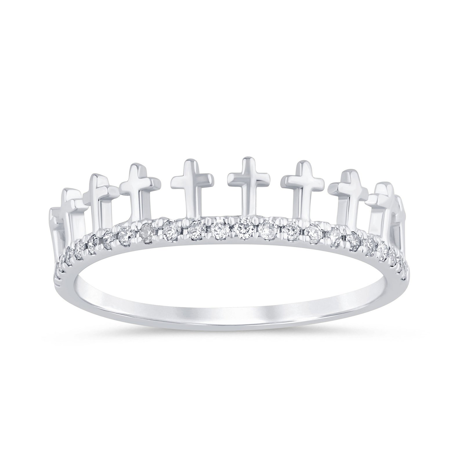 10K 0.16CT D-RING LDS RDS MP "CROSS"