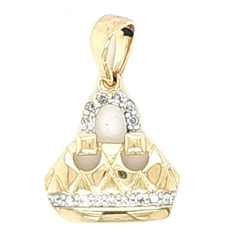 10K 0.09CT D-PENDANT LDS RDS "BAG"