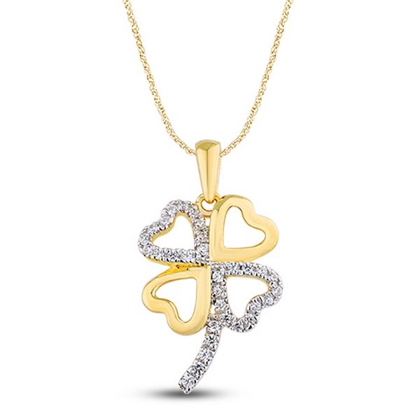 10K 0.16CT D-PENDANT LDS RDS