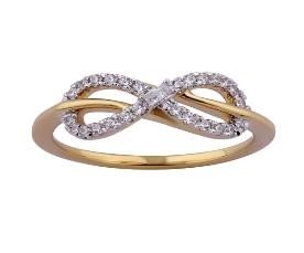 10K 0.20-0.21CT D-RING LDS "INFINITY" FSBAG/RDS PRONG