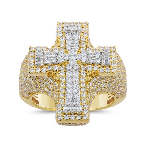 10K 3.75CT D-RING MEN FSBAG/RDS DARK