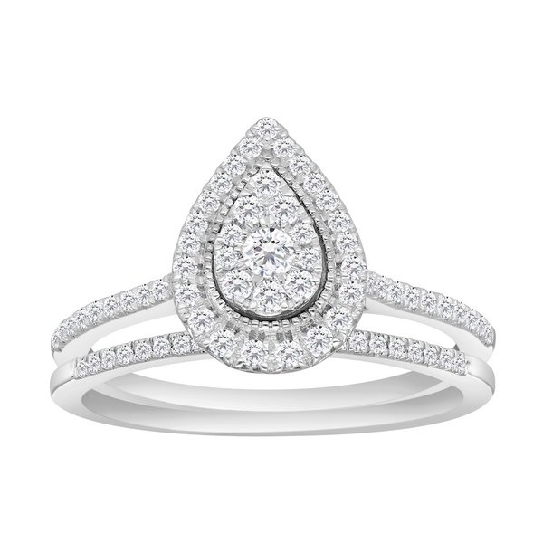 14K 0.54CT D-BRIDAL LDS RDS "PEAR SHAPED" "BEST DEAL BEST VALUE"