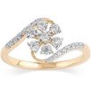 10K 0.23CT D-RING LADIES RDS "SNOW FLAKE"