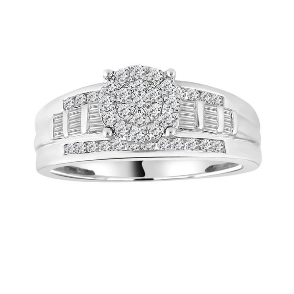 10K 0.53CT D-RING LDS BAG/RDS "CINDERELLA"