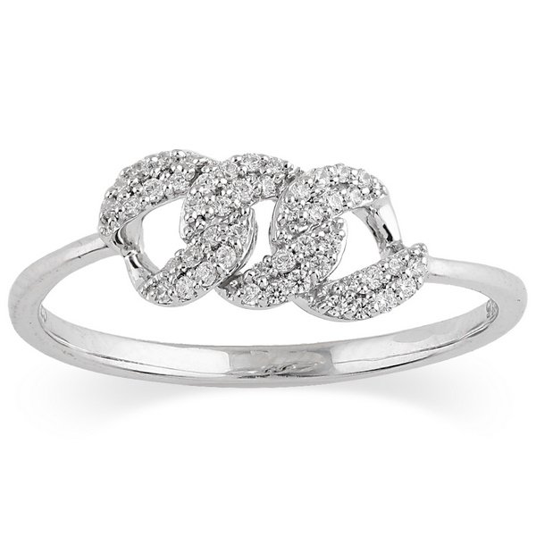 10K 0.15CT D-RING LDS RDS "LINK STYLE" FANUC