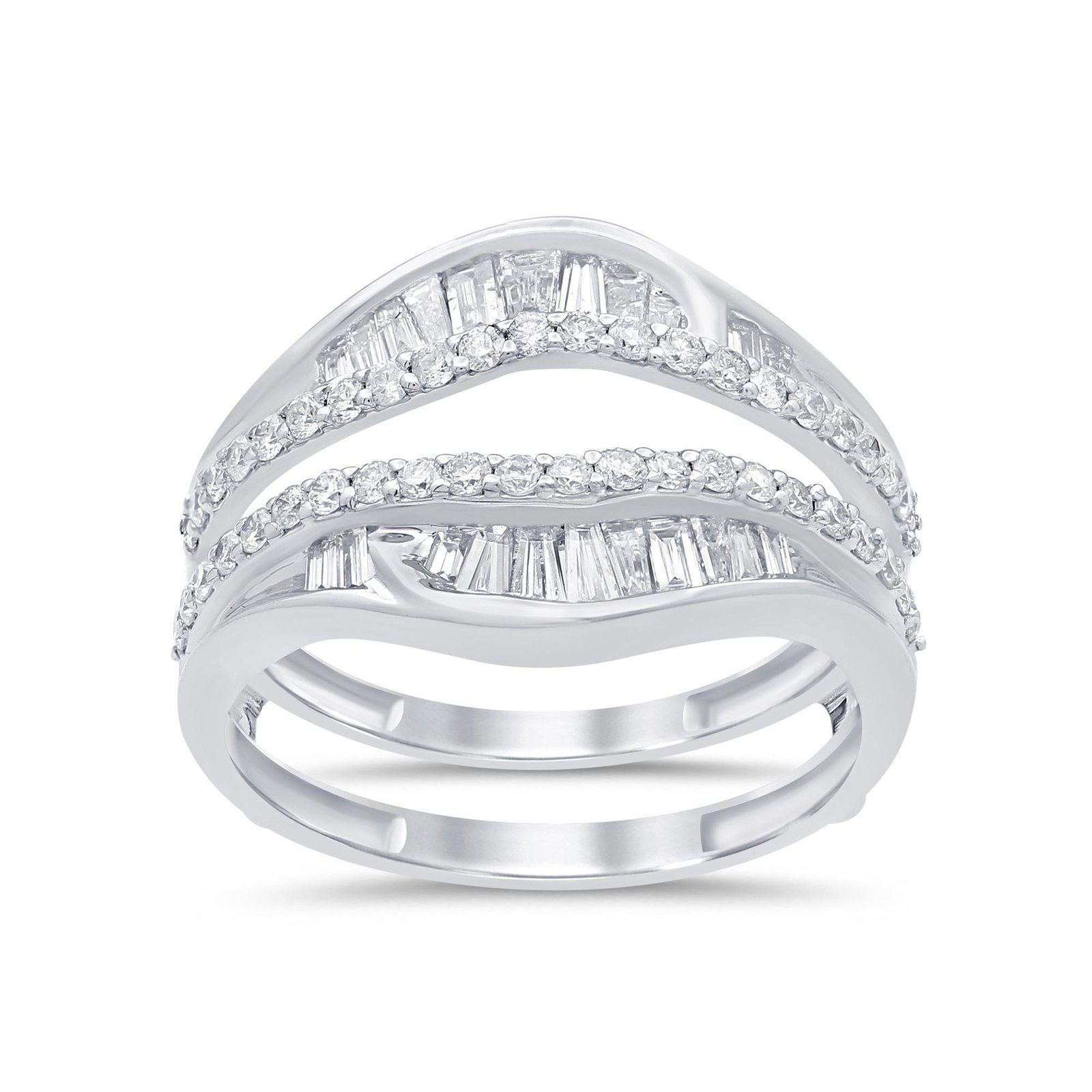 14K 0.98CT D-RING GAURD RDS CHANNEL