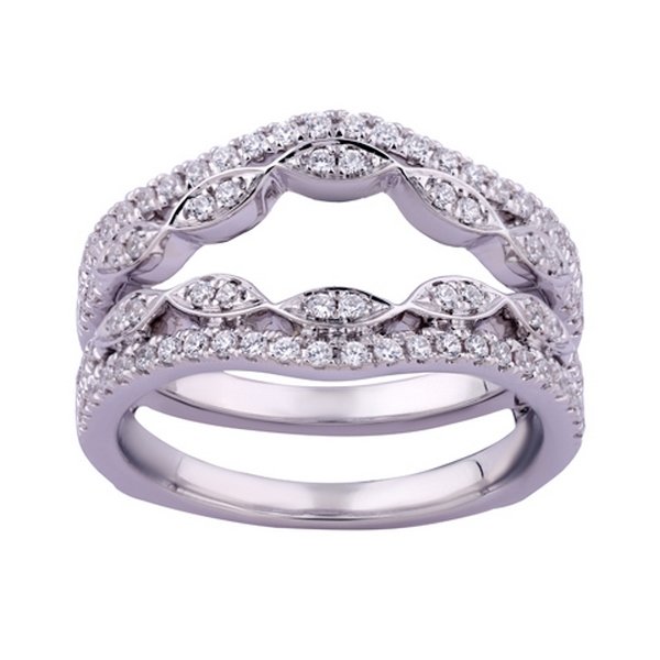 14K 0.47CT D-RING GAURD RDS MICRO PRONG