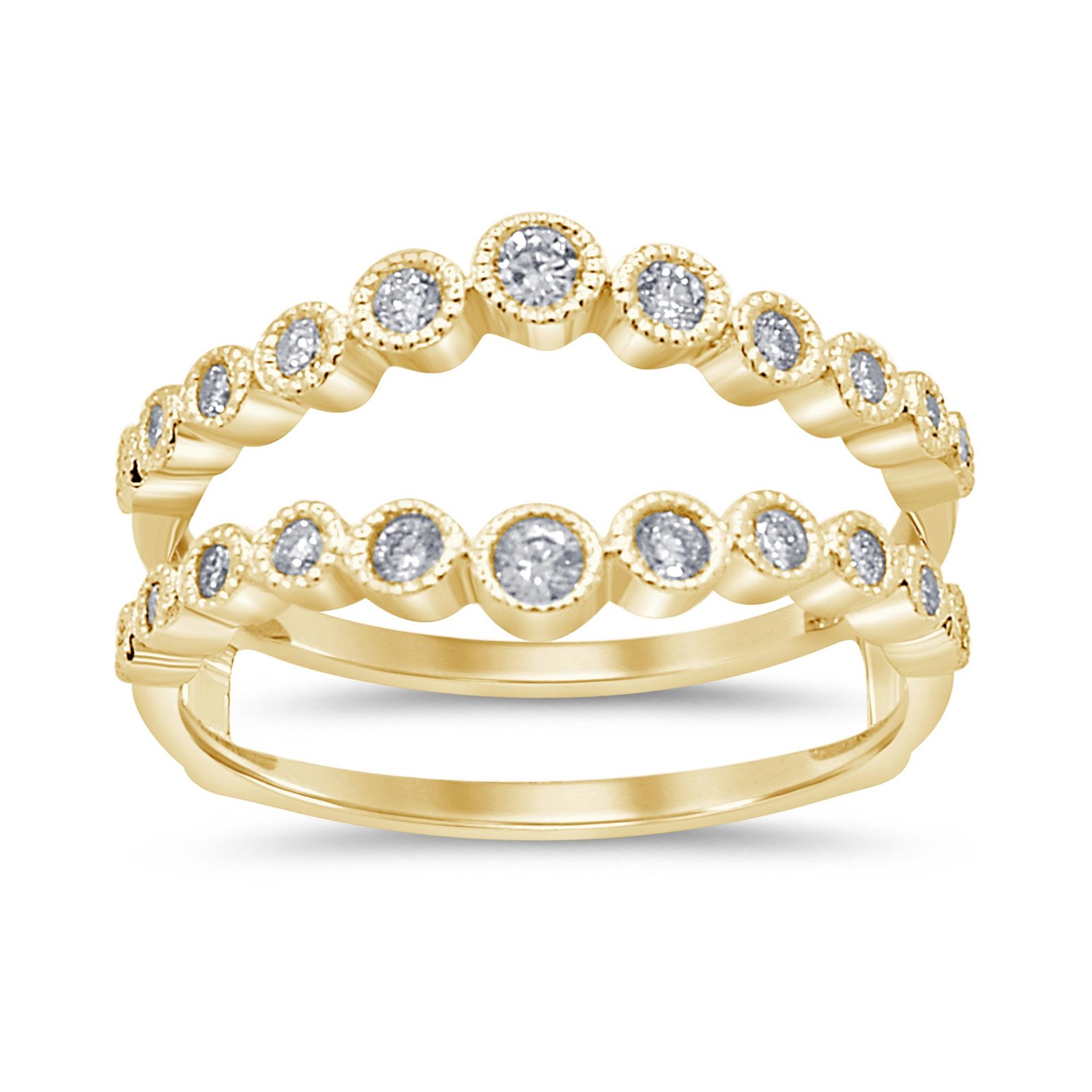 10K 0.34CT D-RING GAURD RDS RHODIUM