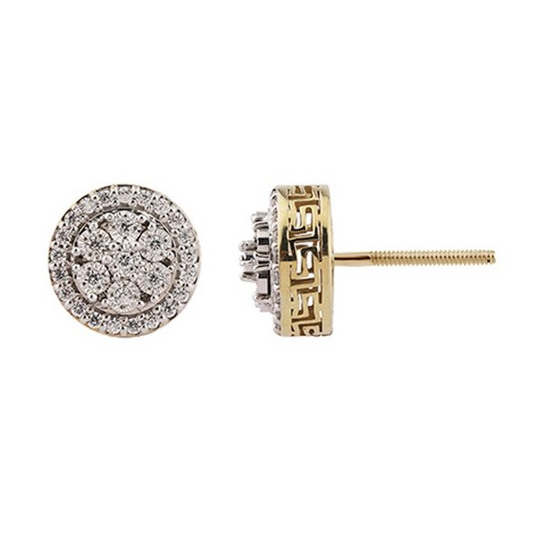 10K 0.28CT D-EARRING LDS RDS PRONG SETTING TOP FLOOR