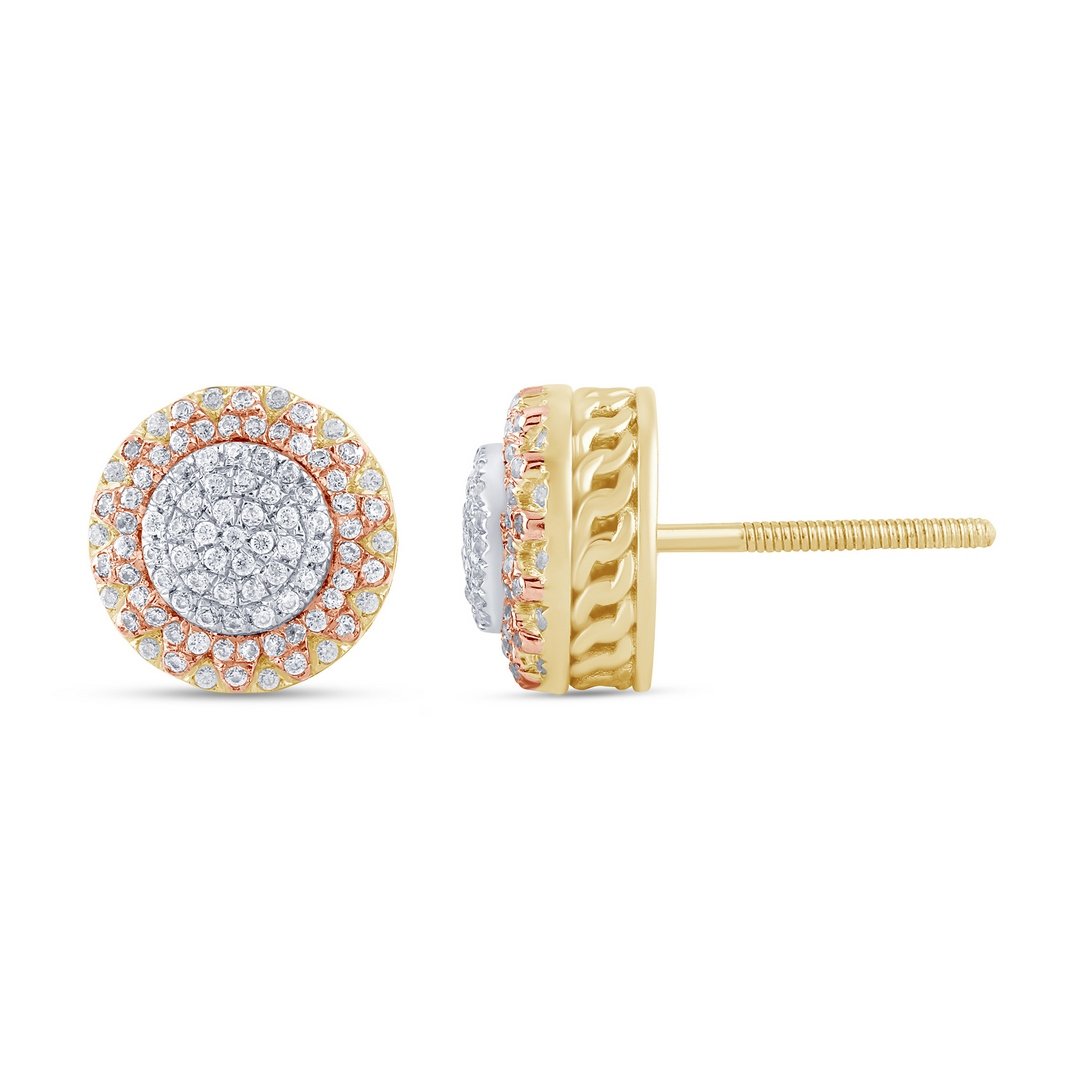 10K 0.21-0.22CT D-EARRING LDS RDS MICRO PRONG