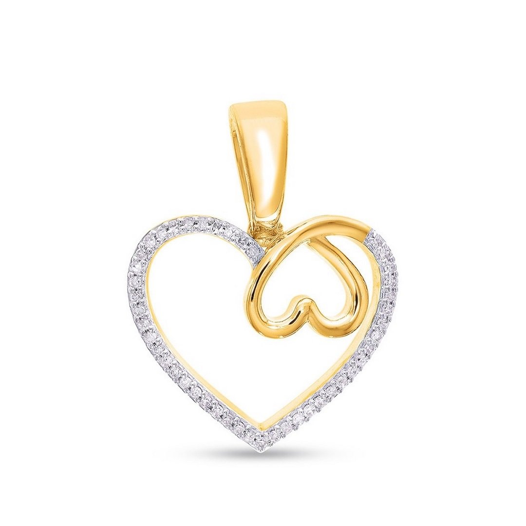 10K 0.09CT D-PENDANT LDS RDS "HEART"