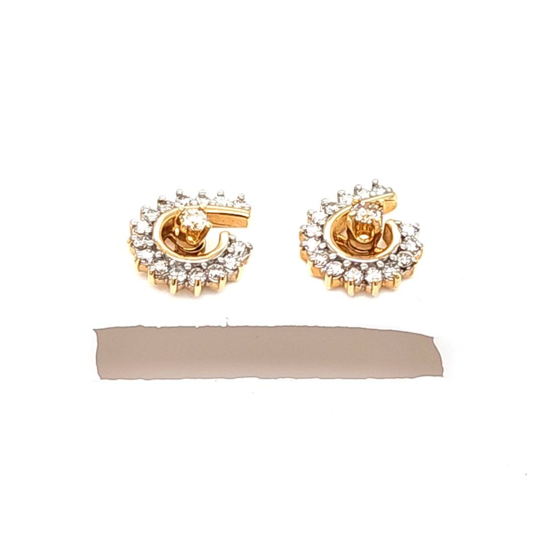 14K 0.66CT D-EARRING LDS RDS (BEST DEAL BEST VALUE)