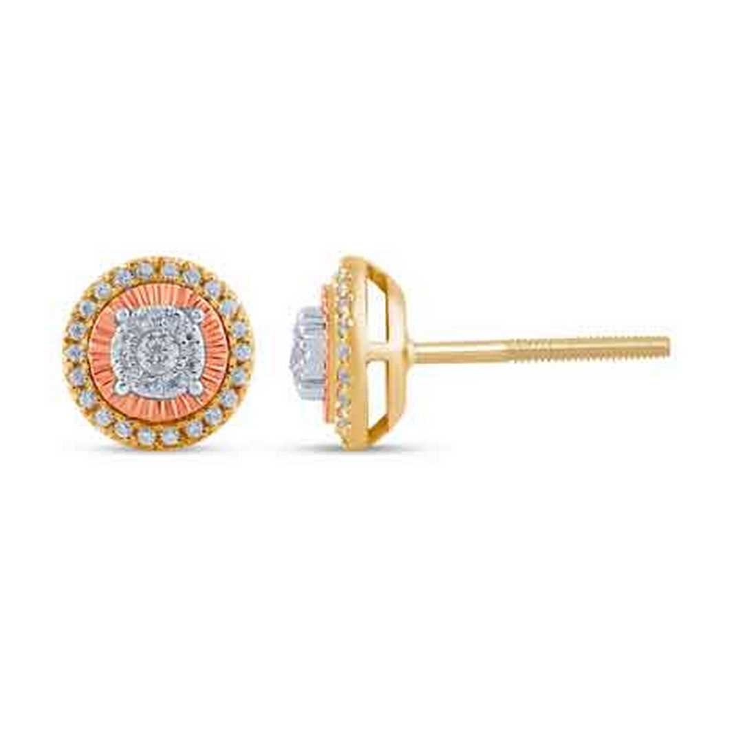 10K 0.17CT D-EARRING MICRO PRONG RDS