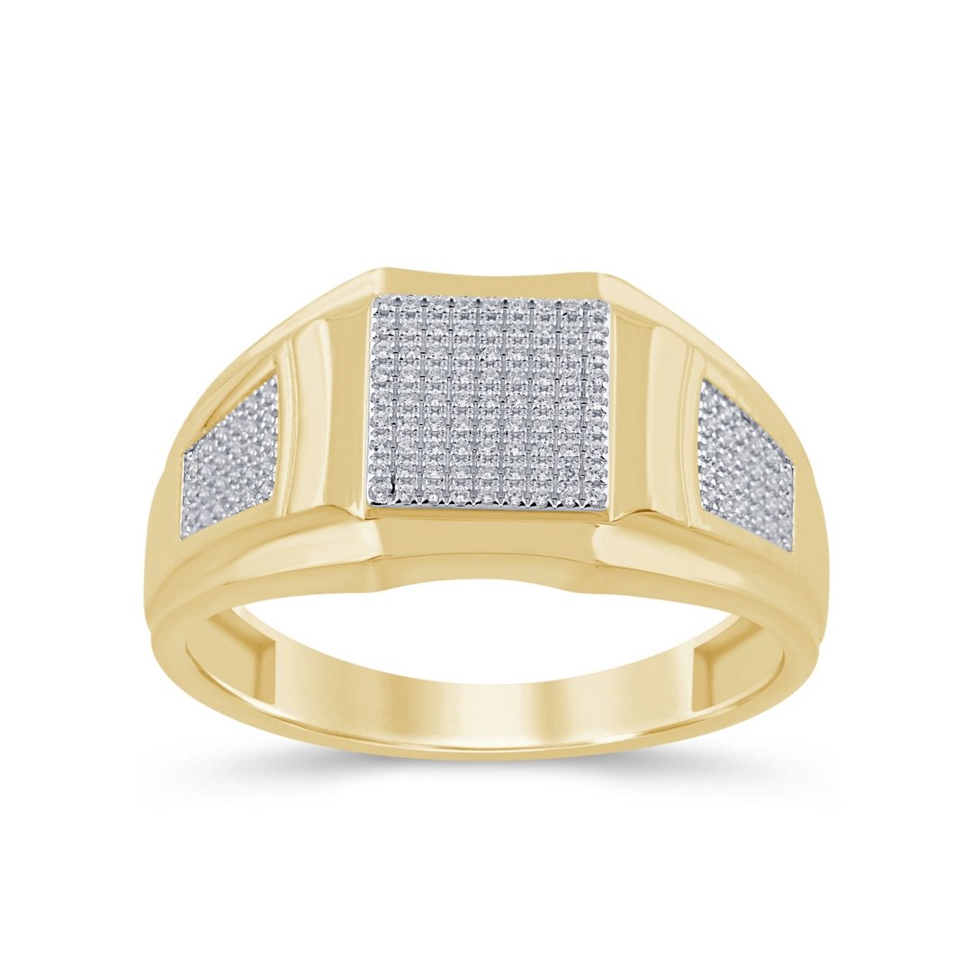 10K 0.21CT D-RING MEN RDS MICRO PRONG