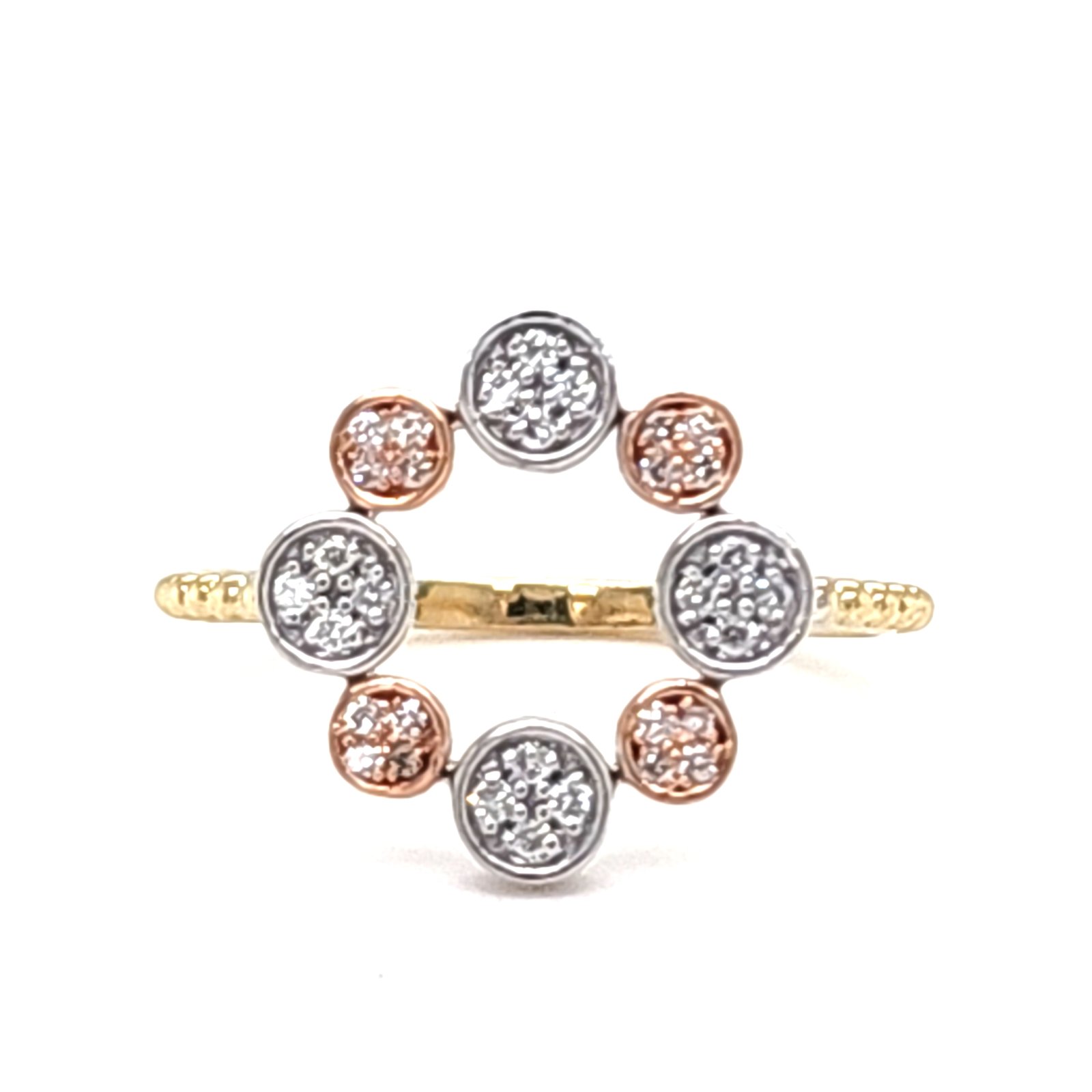 10K 0.16CT D-RING LDS RDS PRONG