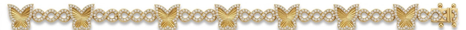 10K 1.40CT D-BRACELET LDS RDS "BUTTERFLY"