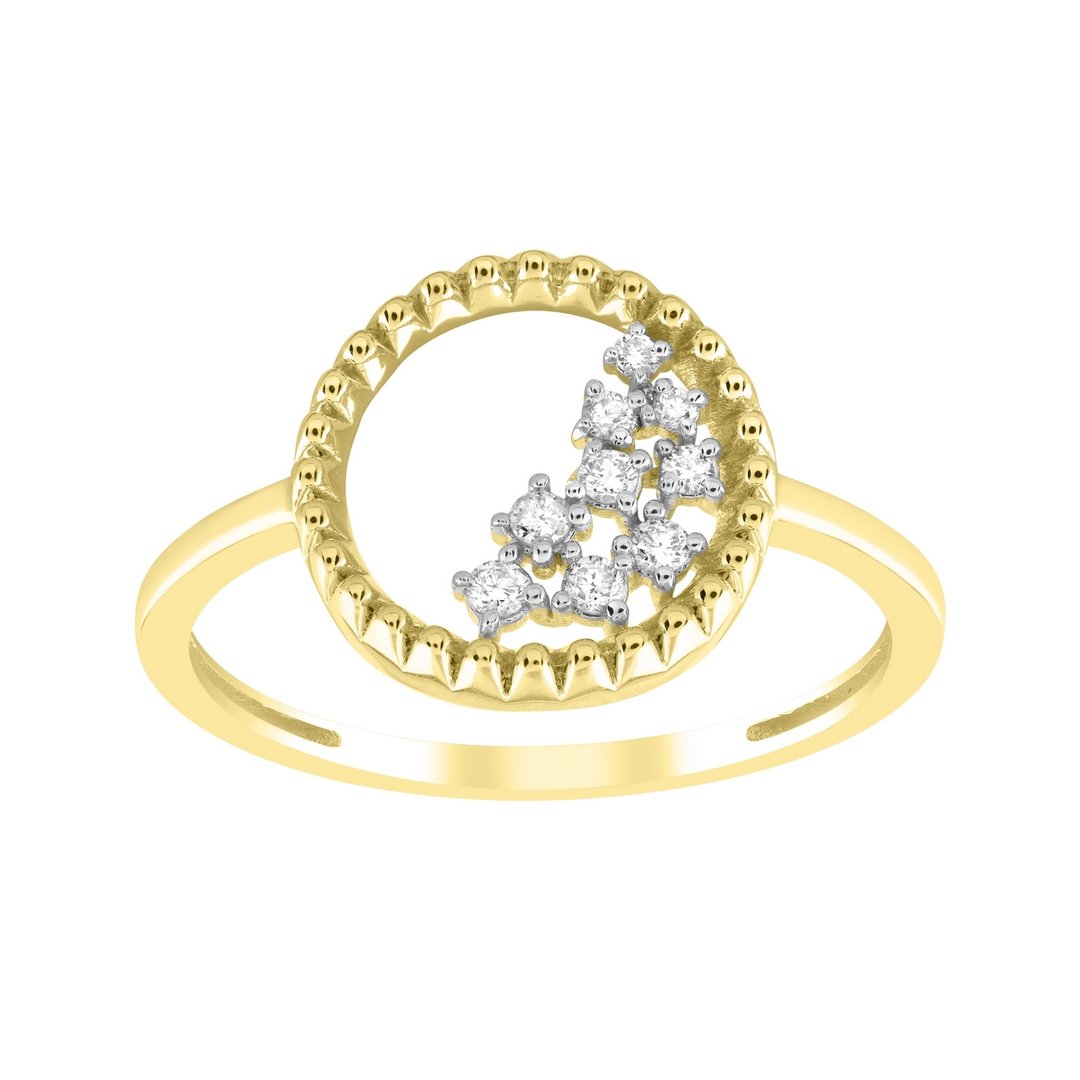10K 0.11CT D-RING LDS RDS PRONG