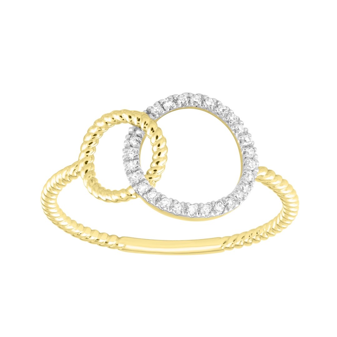 10K 0.09CT D-RING LDS RDS PRONG