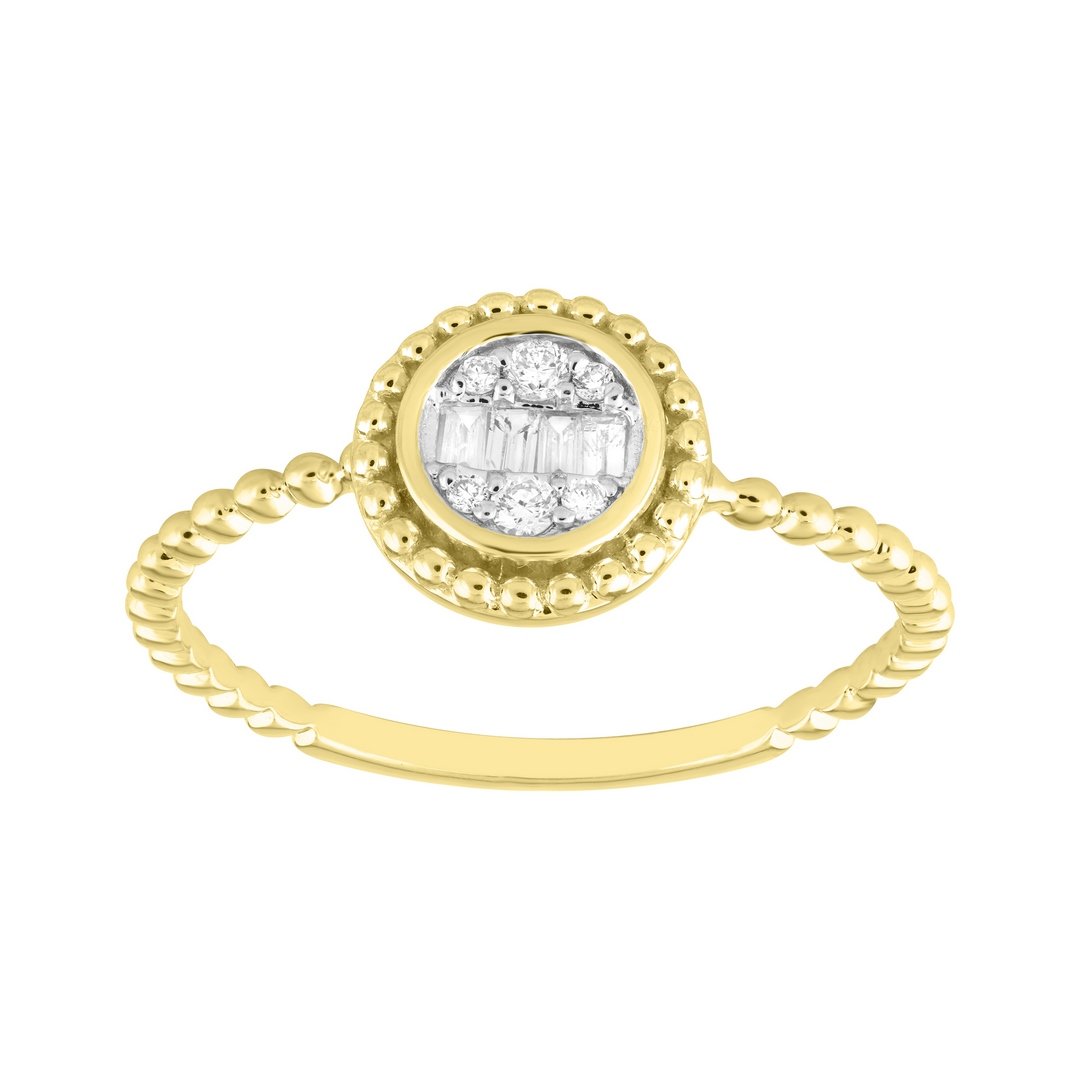 10K 0.11CT D-RING LDS RDS PRONG