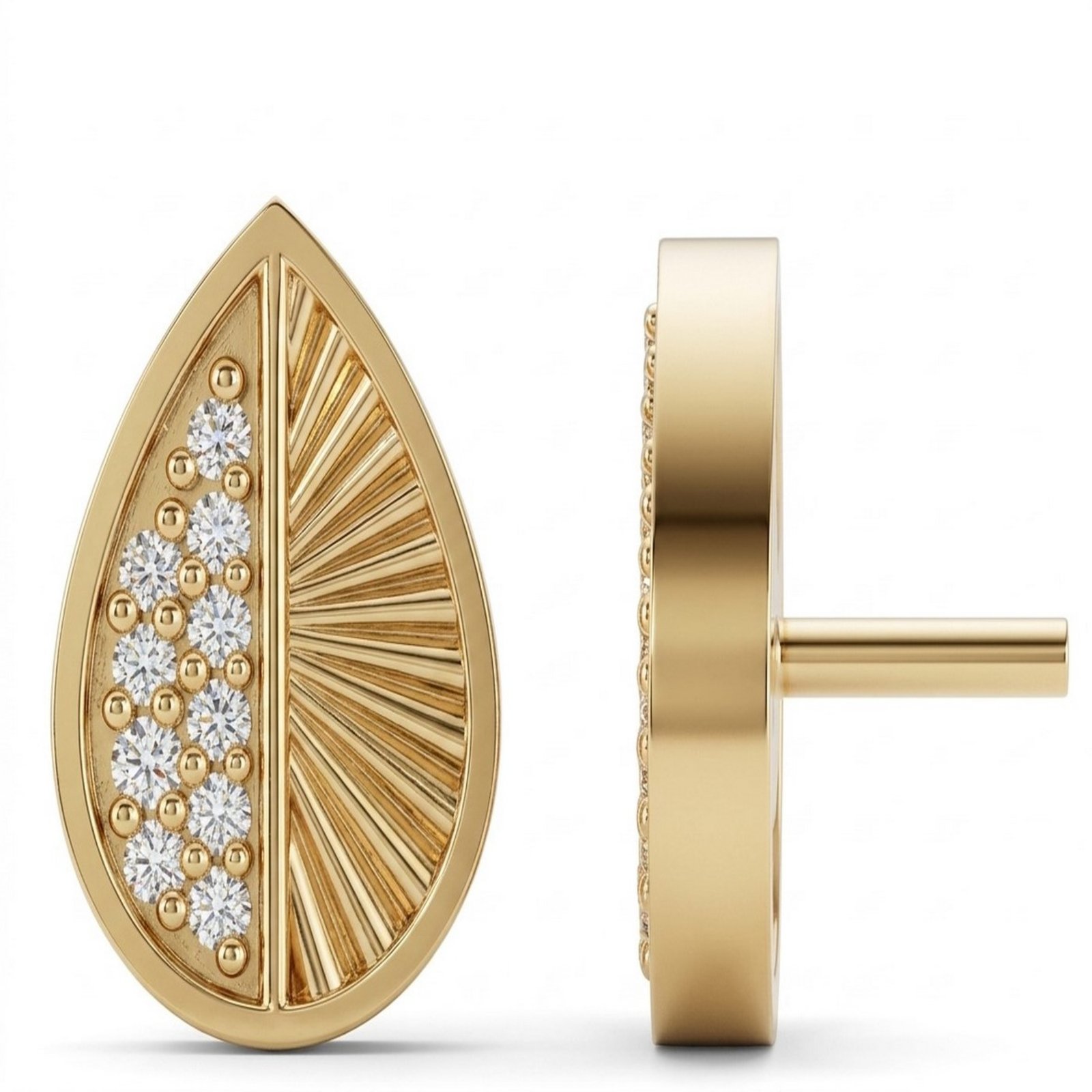 10K 0.04CT D-EARRING LDS RDS